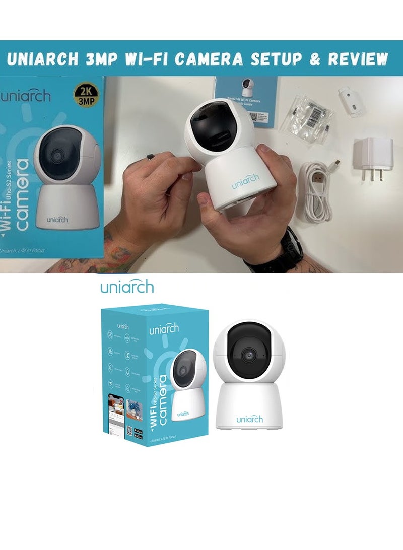 Uniarch Smart PT Wireless Camera - UHO-S2 3MP Free with 64GB SD card