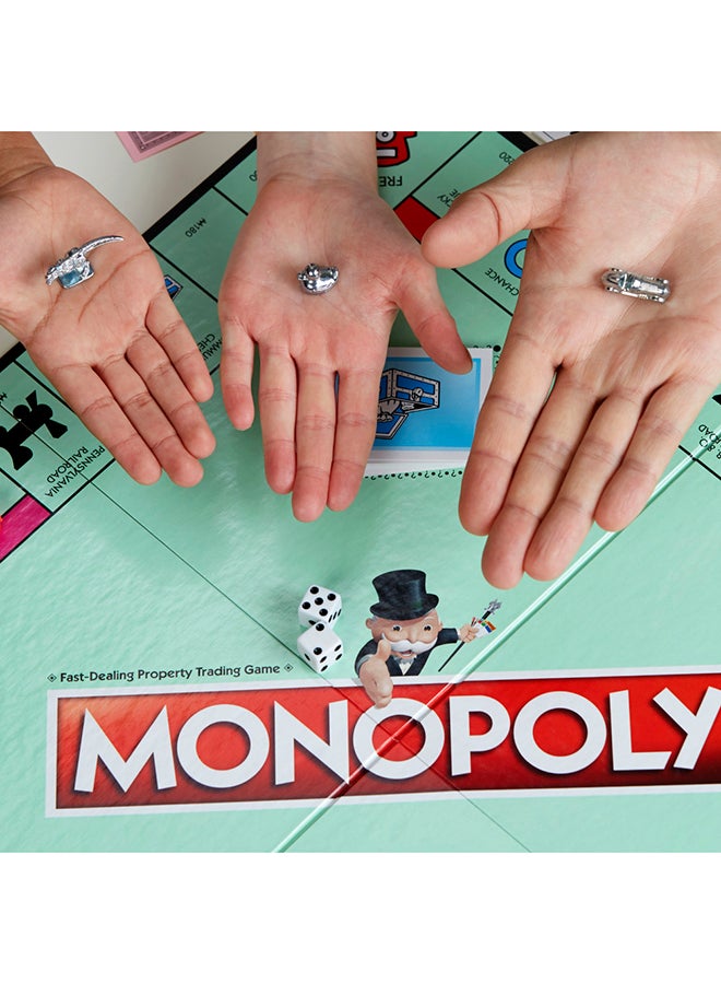 Monopoly Game, Classic Family Board Game for 2 to 6 Players, for Kids Ages 8 and Up
