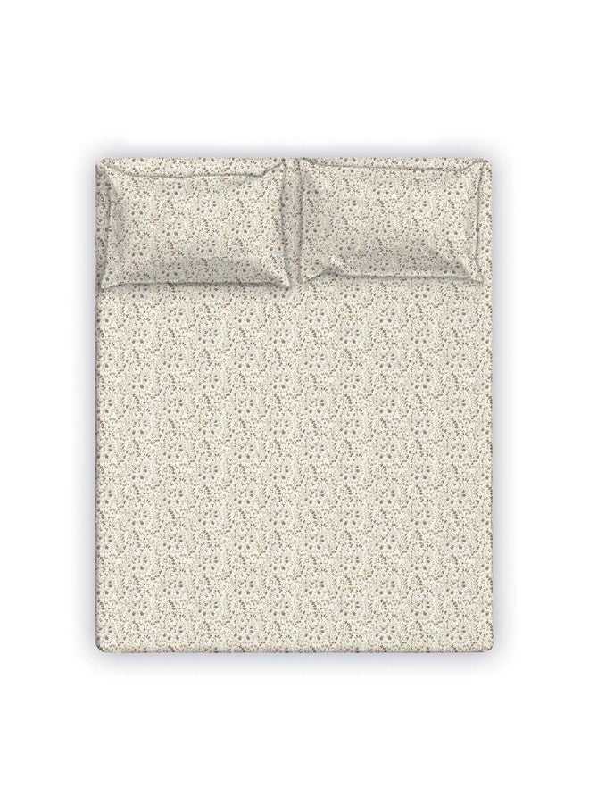 Albany Super King Bed Fitted Sheet Set 200X200+30 Cm/50X75+15 Cm Paisley Ochre (ANU-DUB-031 D)