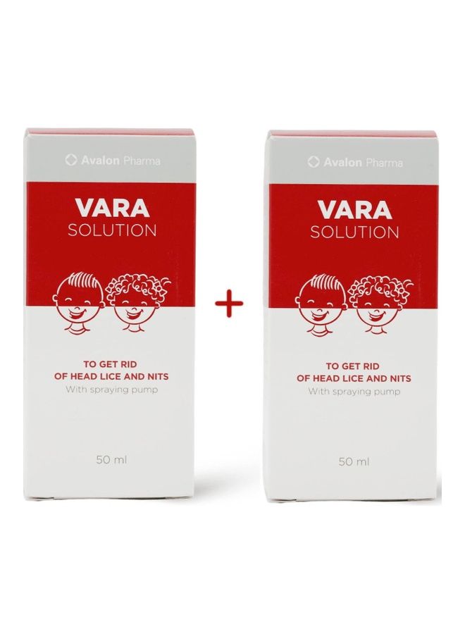 Vara Solution To Get Rid Of Head Lice And Nits With Spraying Pump Clear 50x2ml