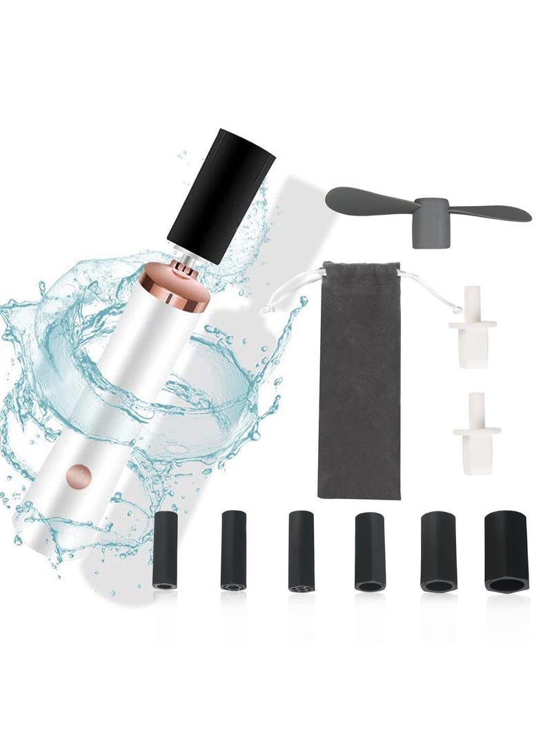 Glue Shaker for Eyelash Extensions, Portable Electric Lash Glue Shaker, Nail Lacquer Shaker with 2 Connectors and 6 Sizes of Caliber, Liquid Mixer for Eyelash Glue and Nail Polish