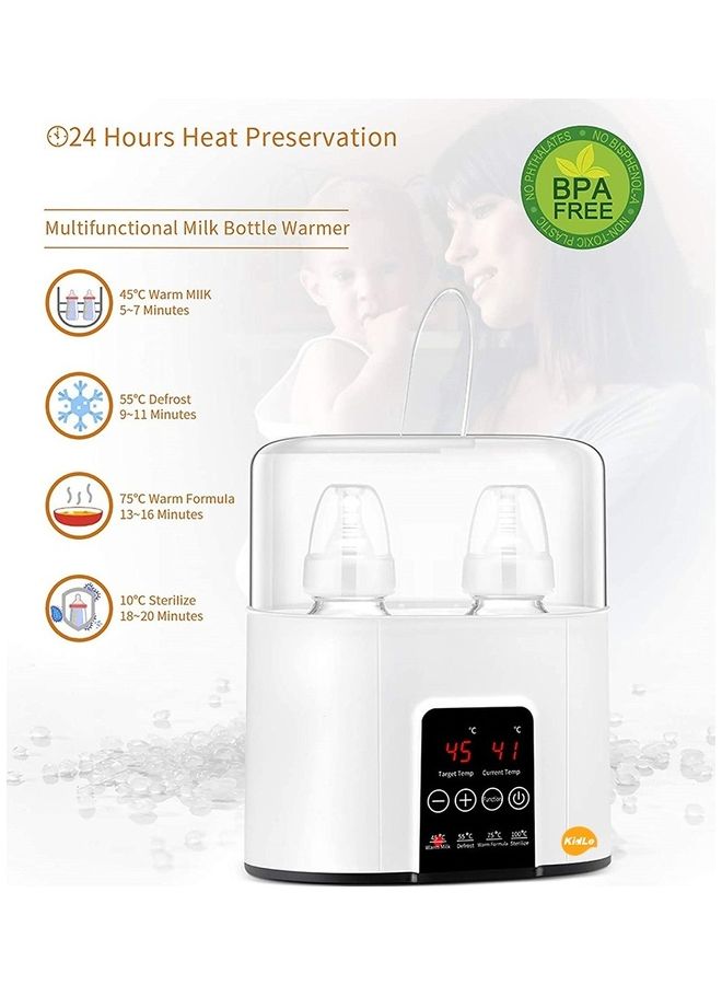Milk Warmer Bottle Sterilizer 4 In 1 Baby Constant Temperature Heating Insulation