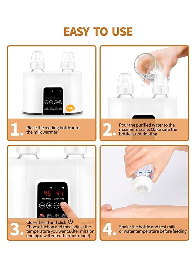 Milk Warmer Bottle Sterilizer 4 In 1 Baby Constant Temperature Heating Insulation