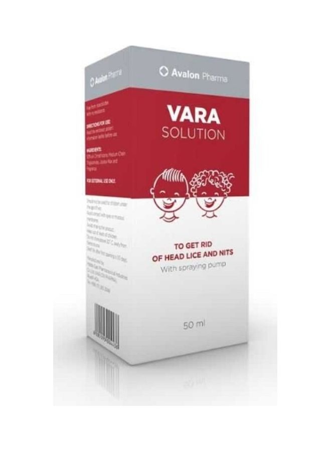 Vara Solution To Get Rid Of Head Lice And Nits With Spraying Pum Clear 50ml