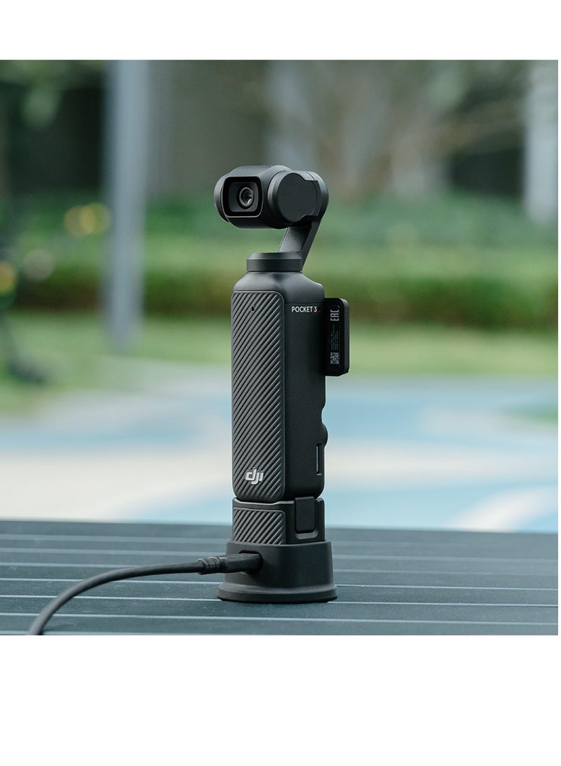 Silicone Non-Slip Desktop Mount for DJI Osmo Pocket 3, Osmo Pocket 3 Accessories (Silicone Black), Lightweight and Compact