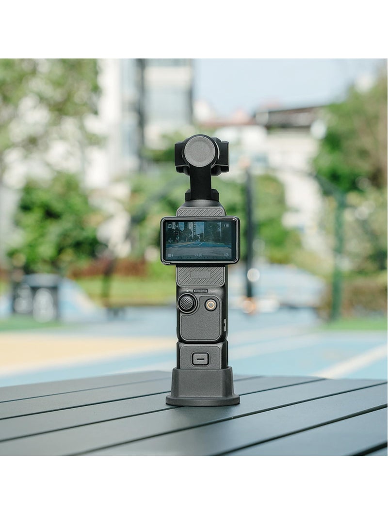 Silicone Non-Slip Desktop Mount for DJI Osmo Pocket 3, Osmo Pocket 3 Accessories (Silicone Black), Lightweight and Compact