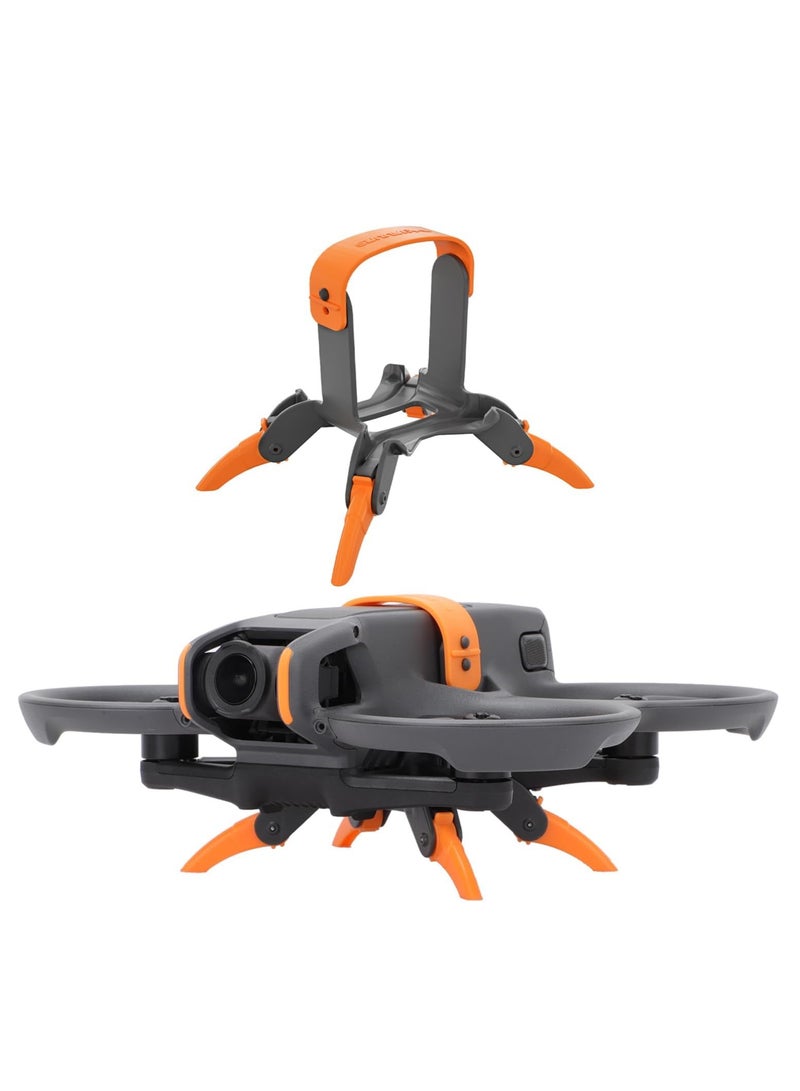 Avata 2 Landing Gear Foldable, Drone Landing Pad, Quick Release Extension Leg for DJI Avata 2 Accessories, Leg Foldable Extended, Height Extension Leg for DJI Avata 2 Drone (Orange)