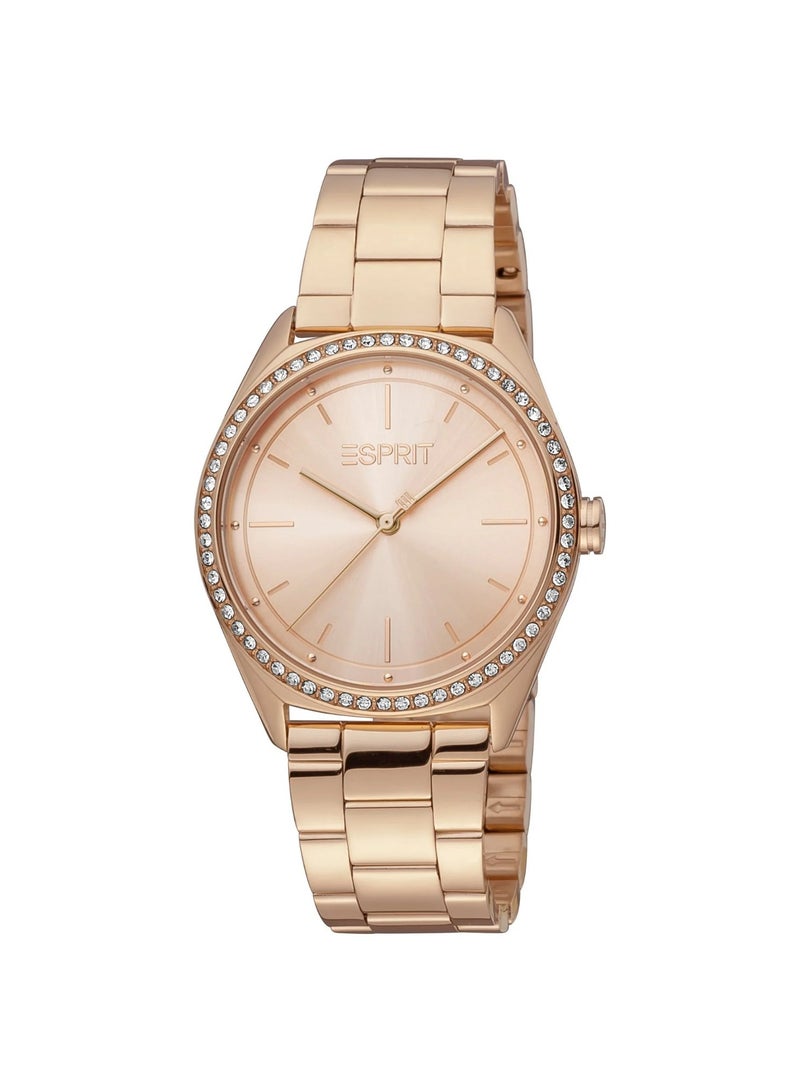 Esprit Stainless Steel Analog Women's Bracelet Watch With Stainless Steel Rose Gold ES1L289M0075