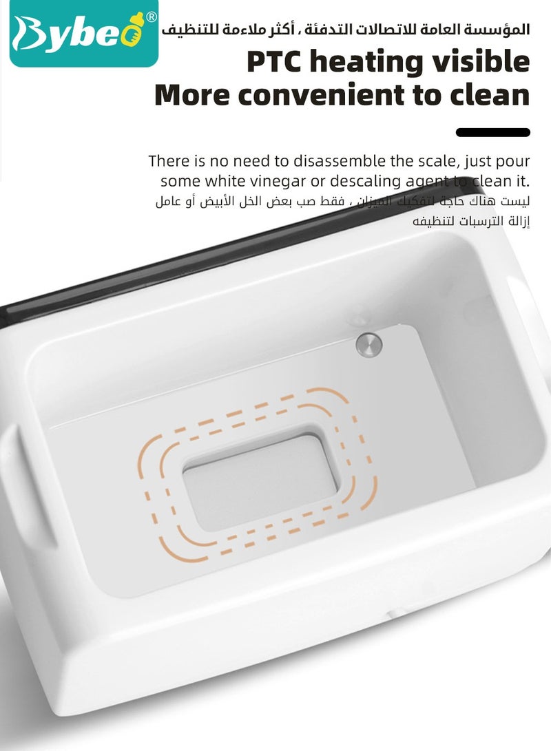 9 In 1 Baby Bottle Warmer & Sterilizer & Electric Baby Food Makerr & Milk Heater Defrost with Timer, Accurate Temperature Control, LCD Display, Night Light, Sterilizing, For Double Bottles Milk Warmer