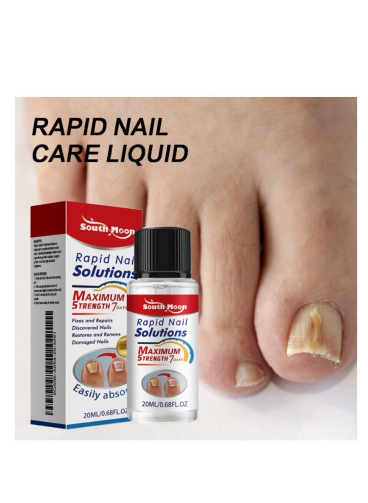 Nail Fungus treatment 7 Day Nail Repair Treatment Liquid for Damaged Toenails and Fingernails Fungal Nail Renewal Anti Fungus Nail Repair Smooth Moisturize Nail Reduce Discoloration Nail Serum 20ml