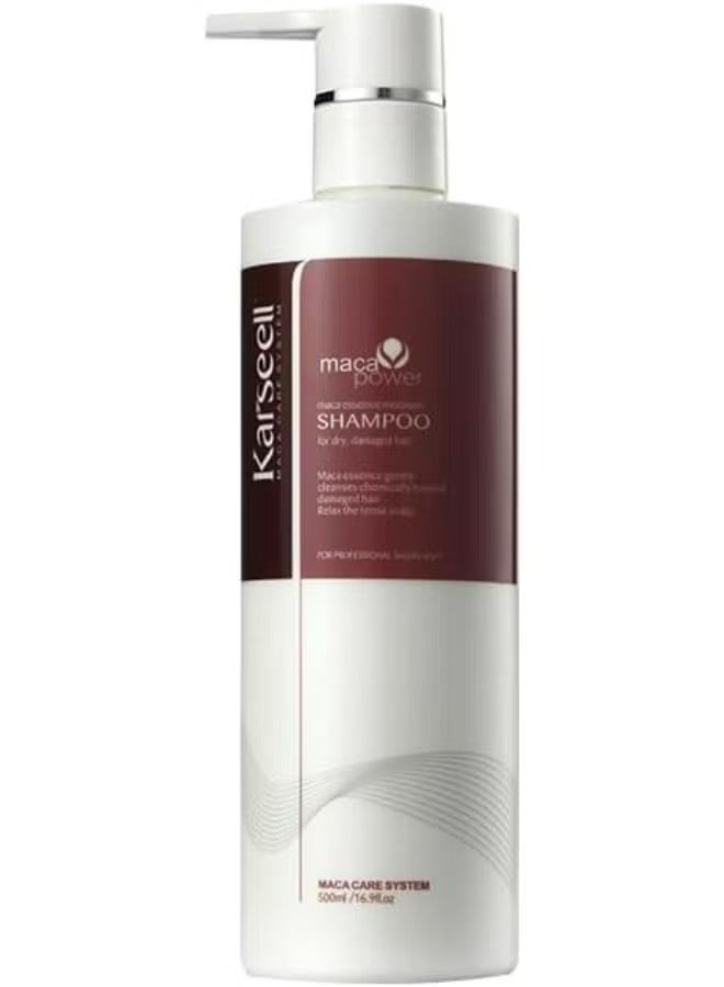 Argan Oil Shampoo Herbal Extract Moisturizing Deep Repair Smooth Shampoo for Dry and Damaged Hair 500 ML