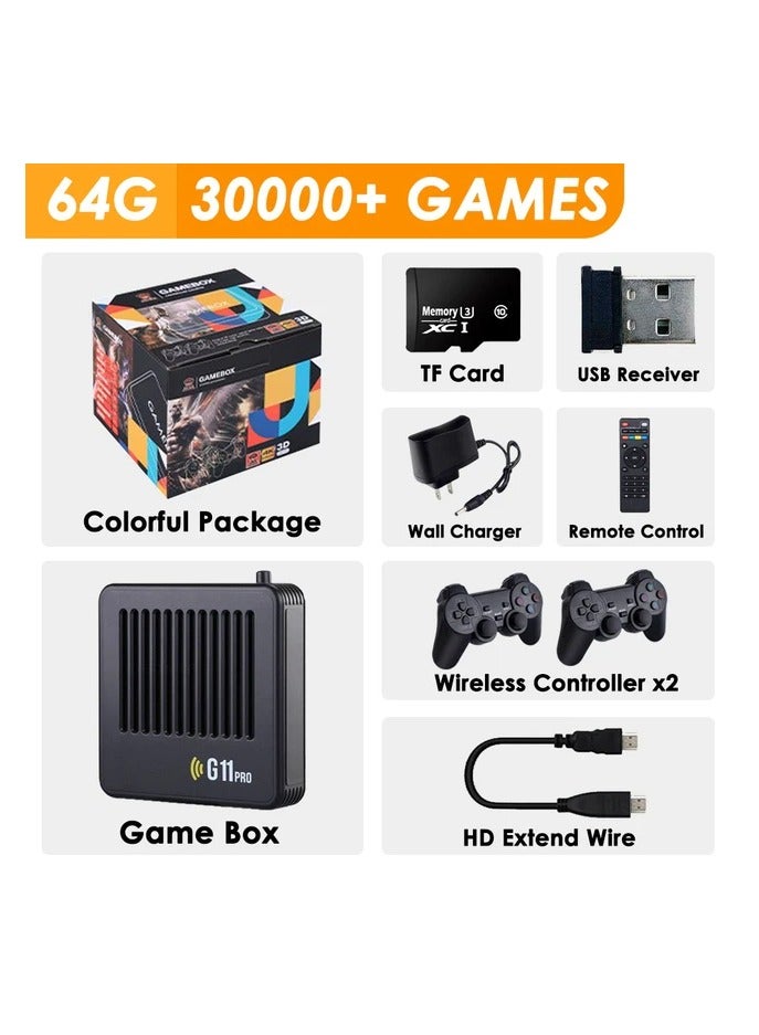 Game Console TV Set-top Box 4K Dual System Android Wireless Double G11 Game Console