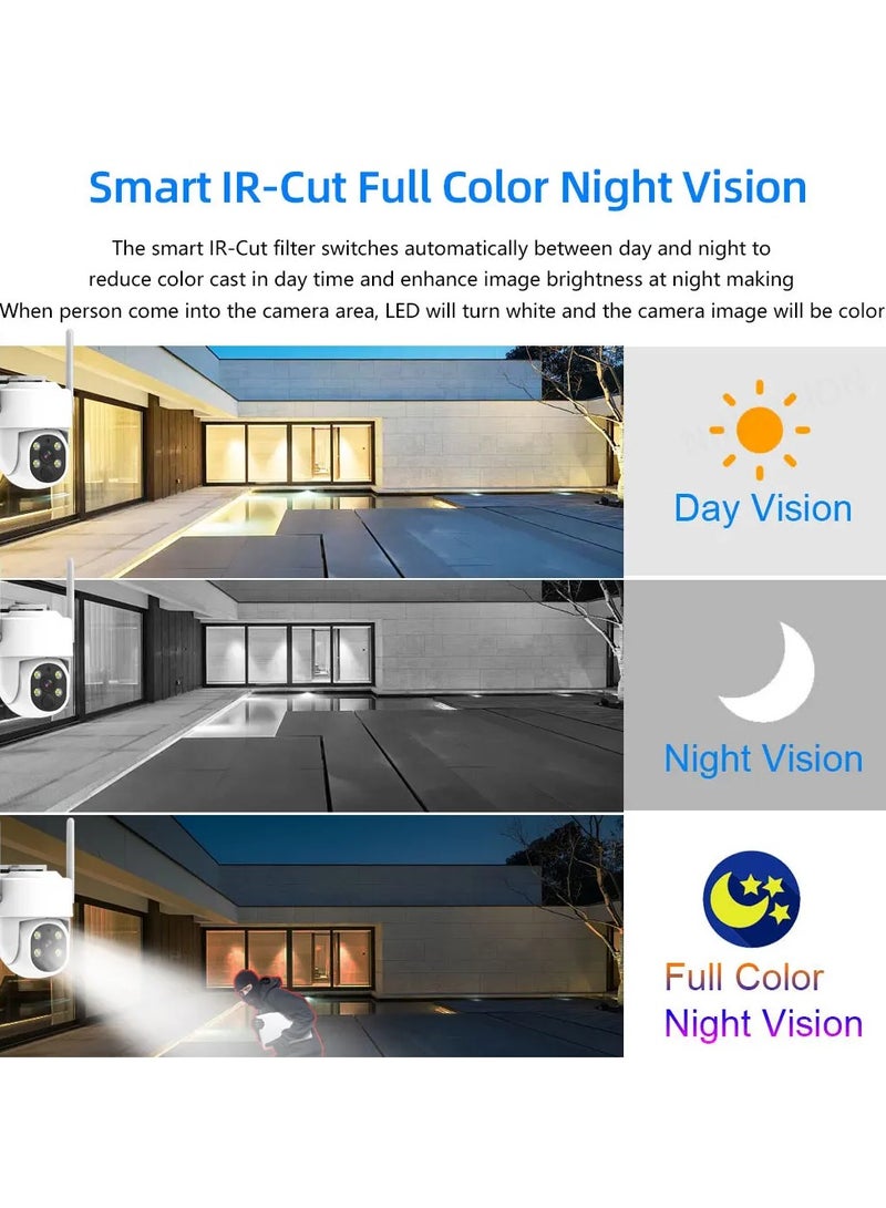 Wireless Wifi Surveillance Camera Home HD Night Vision Camera Outdoor Low Power Solar Monitoring