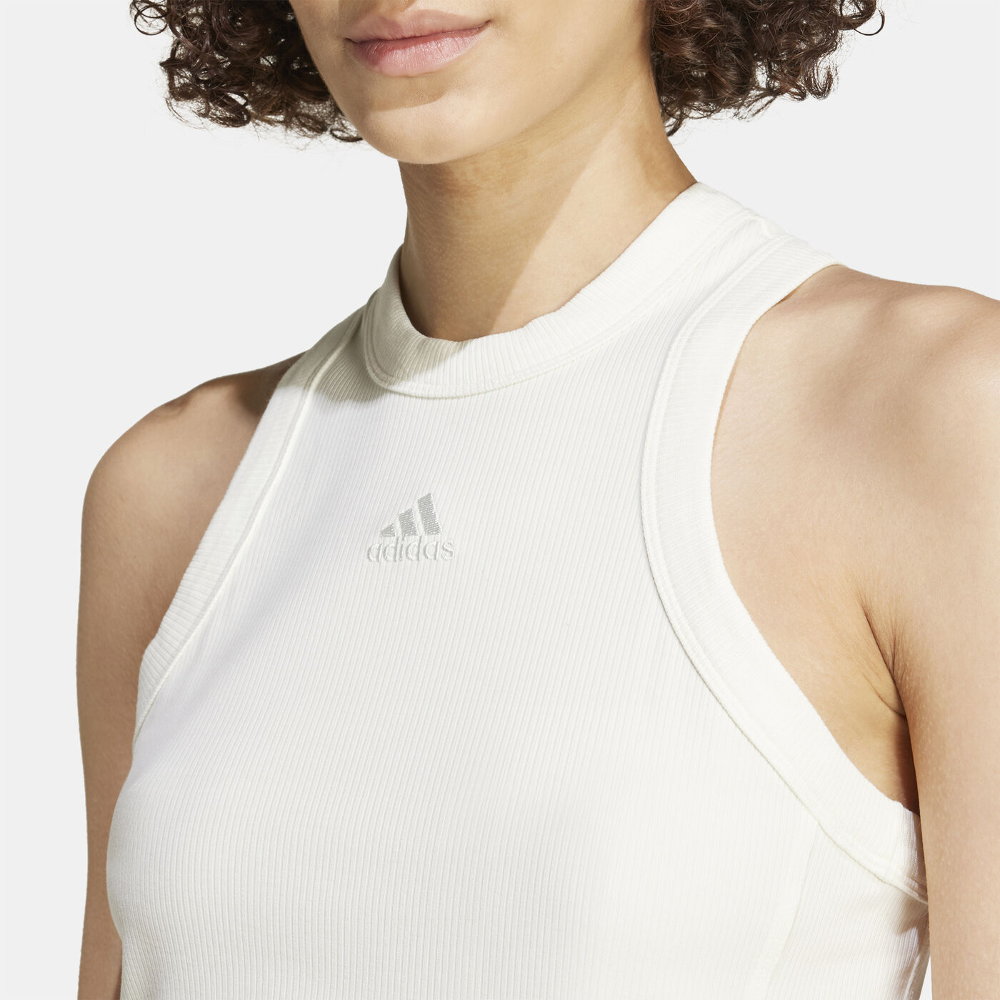 Women's Lounge Ribbed Cropped Tank Top