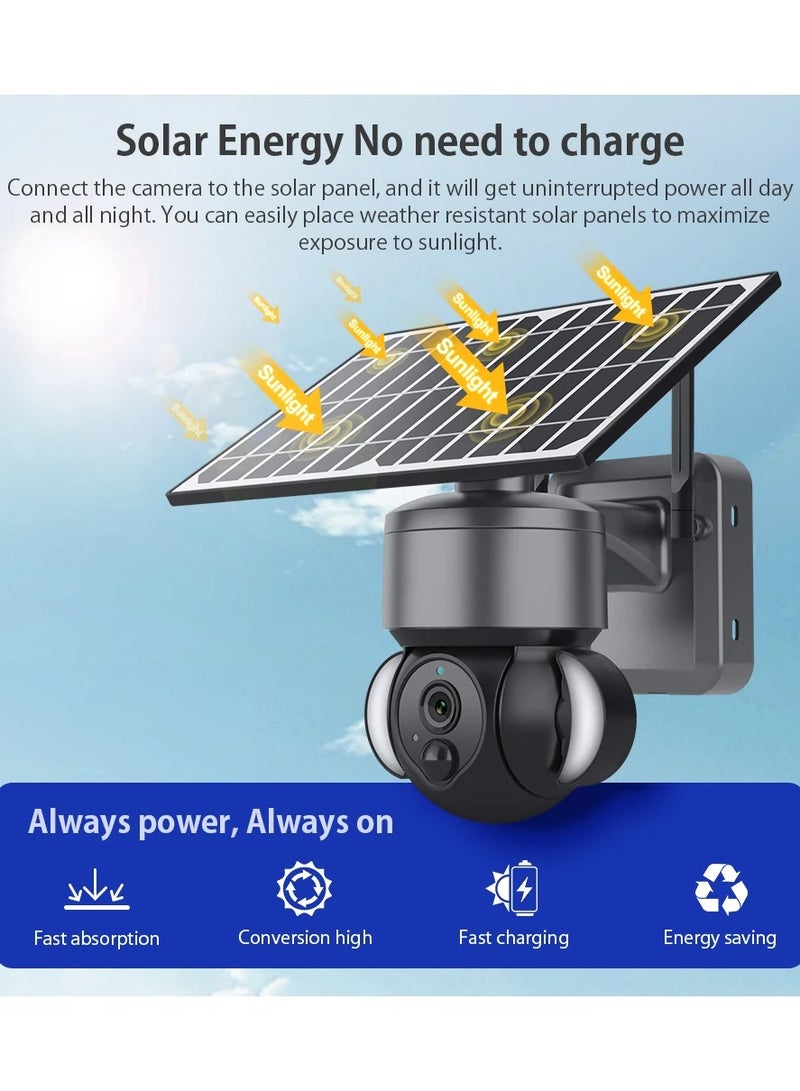 Ai 4G SOLAR MINI PTZ CAMERA 6MP Heavy Duty