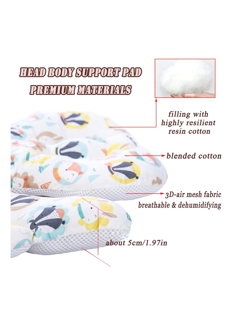 Infant Head And Body Support Cushion, Extra Soft Babybody Support Pad Toddler Seat Pad With Head Neck Support Comfortable Infant Body Support Cushion Infant Seat Support