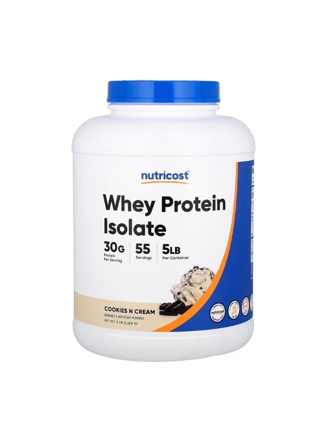 Whey Protein Isolate Cookies N Cream 5 Lb 2268 G