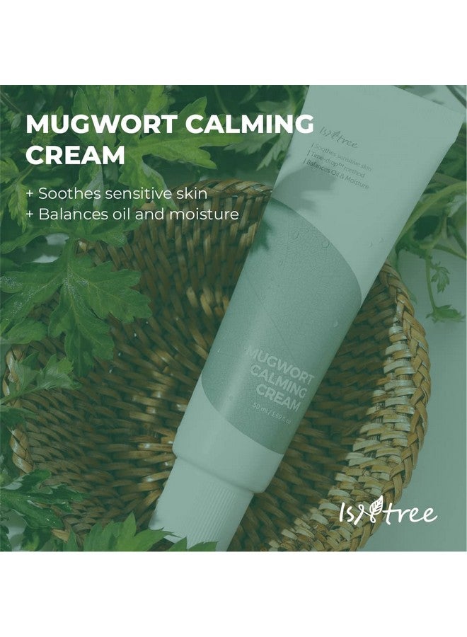 Mugwort Calming Cream 50Ml 1.69 Fl.Oz Soothes Ensitive Skin Balances Oil And Moisture