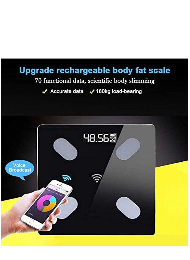 Weight Scales Smart Body Fat Body Composition Scales BMI Analyzer Bluetooth Electronic Weighing Scale, Body Composition Monitors with Smartphone App Useful Gift for Home Family