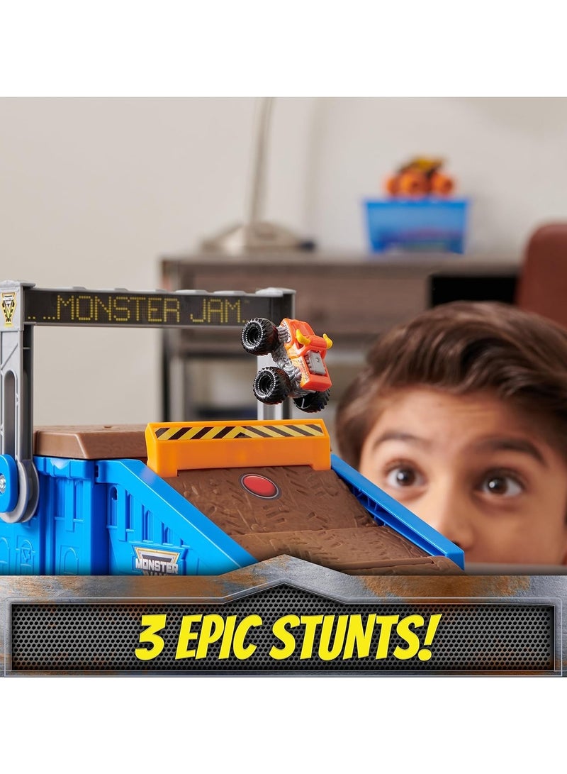 Monster Jam Mini Flip & Go Playset