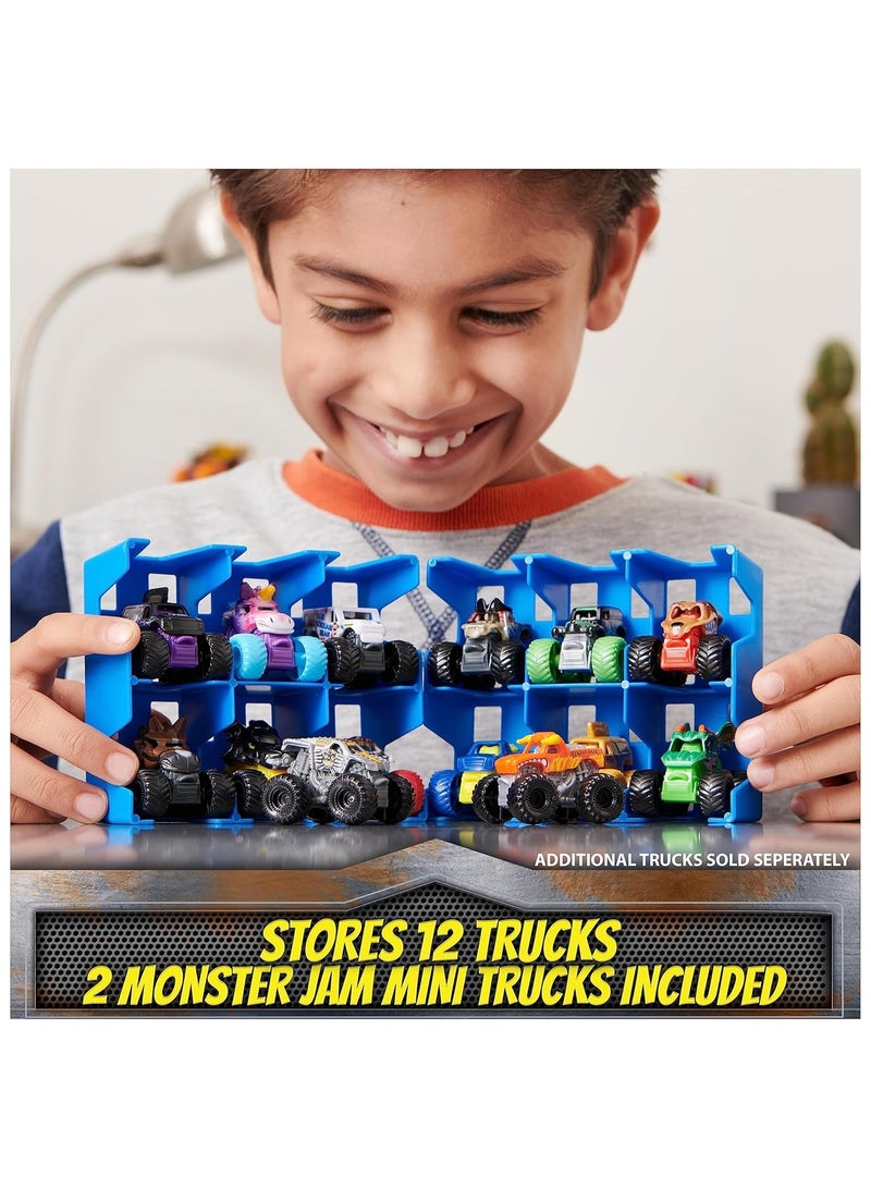 Monster Jam Mini Flip & Go Playset