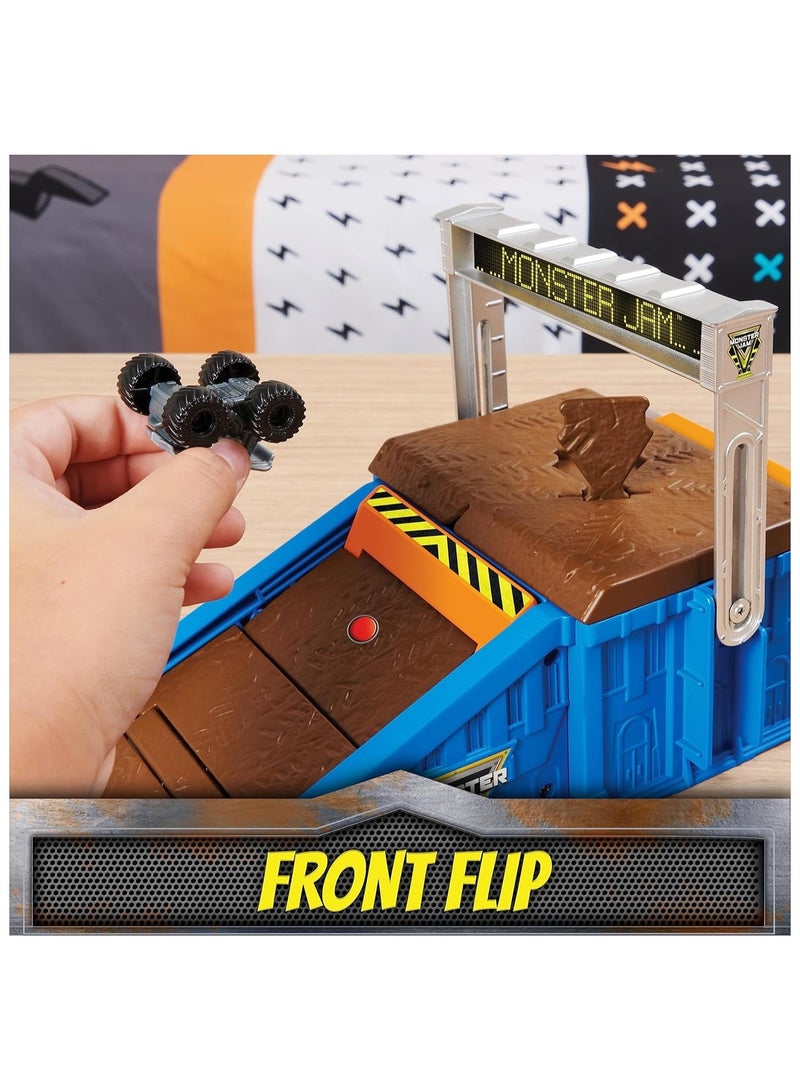 Monster Jam Mini Flip & Go Playset