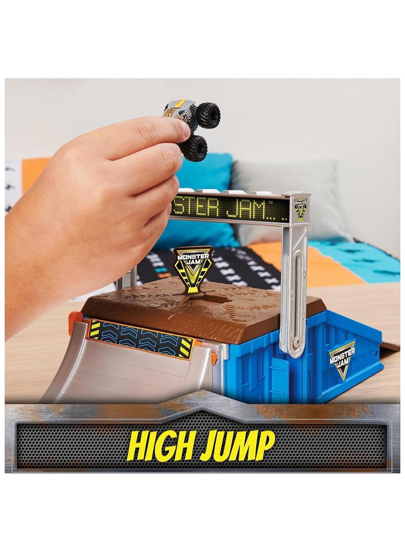 Monster Jam Mini Flip & Go Playset