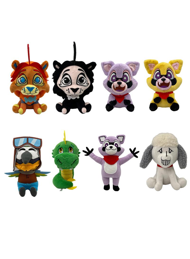 Indigo Park  Plush Cartoon Monster Game Indigo Park Series Figure Plush Doll for Kids Adults Fans Holiday Gift 8pcs