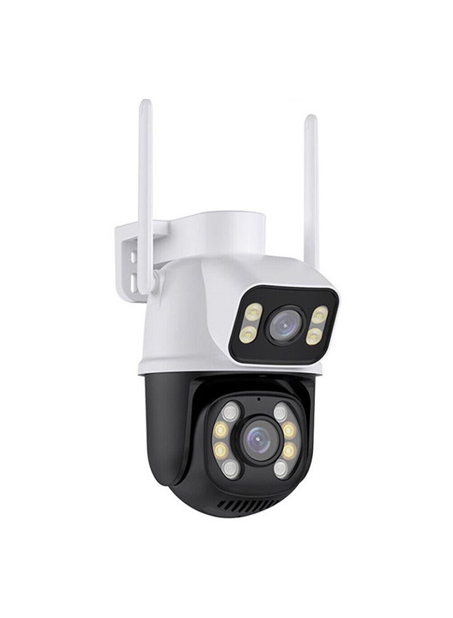 WiFi Outdoor Security Camera, 2.4GHz ,5MP Dual Screen Camera with Auto Tracking, Human Detect, Color Night Vision, Two-Way Audio -Black