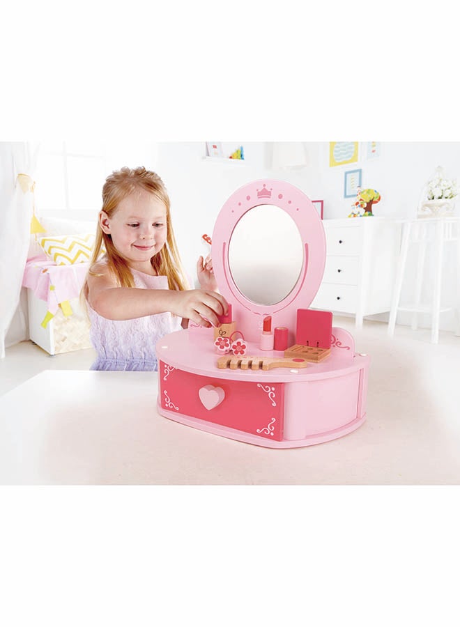 Hape Makeup Desk Make Up Accessories Role Play Toys 35.5cm