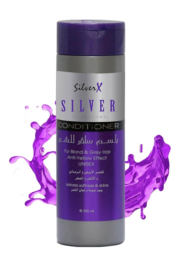 Silver X Silver Professional Hair Shampoo, Hair Conditioner and Hair Mask Set For Anti Yellow Effect