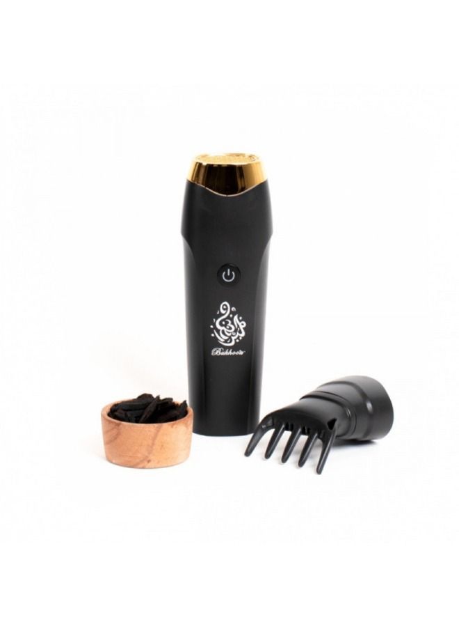 Smart Rechargeable Handheld Burner With Comb Black