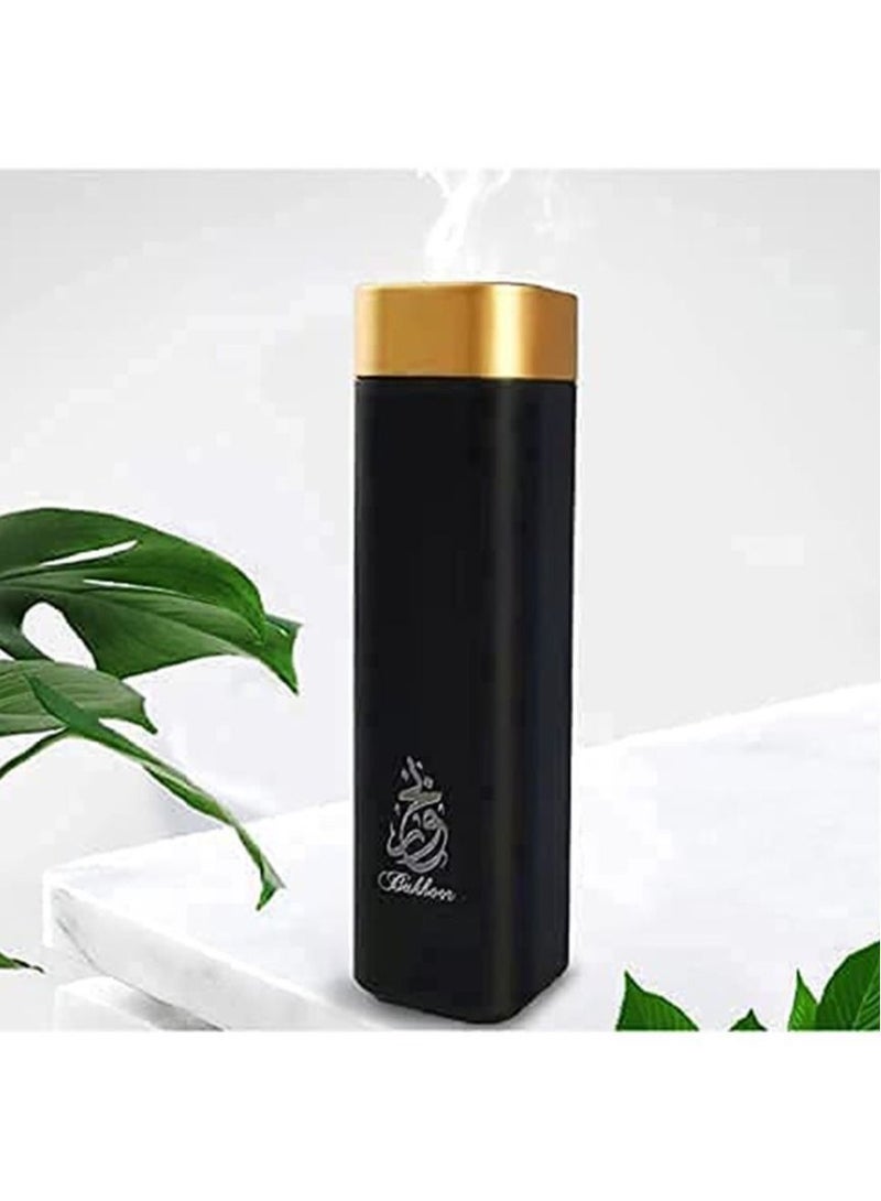 Electric Mini USB Rechargeable Portable Handheld Incense Burner Black Suitable for Family Bedroom Tea Room Study Yoom Temple Various Indoor Places
