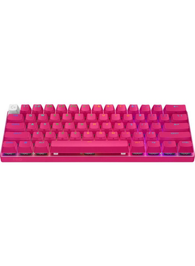 Logitech G PRO X 60 LIGHTSPEED Wireless Gaming Keyboard (Tactile) Magenta