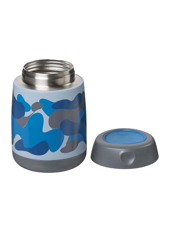 Toddler Insulated Food Jar Mini 210 ML, Blue Camo Print