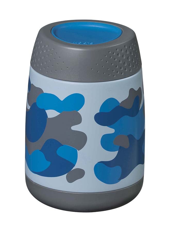 Toddler Insulated Food Jar Mini 210 ML, Blue Camo Print