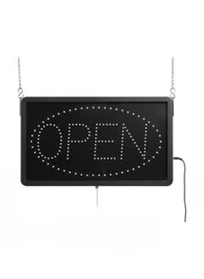 LED Open Sign With Hanging Hardware Multicolour