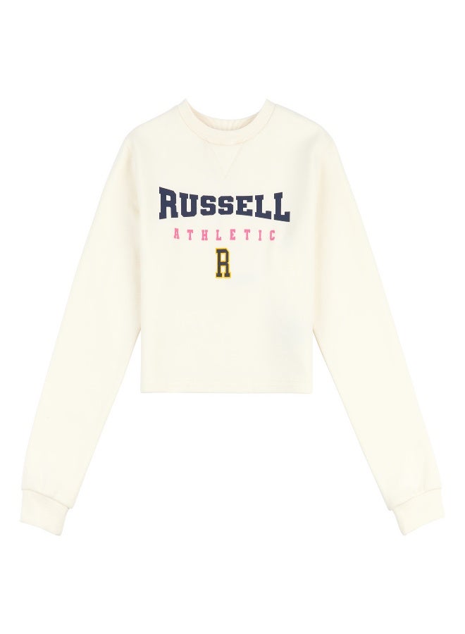 Russell Athletic Girls Croped Sweatshirt