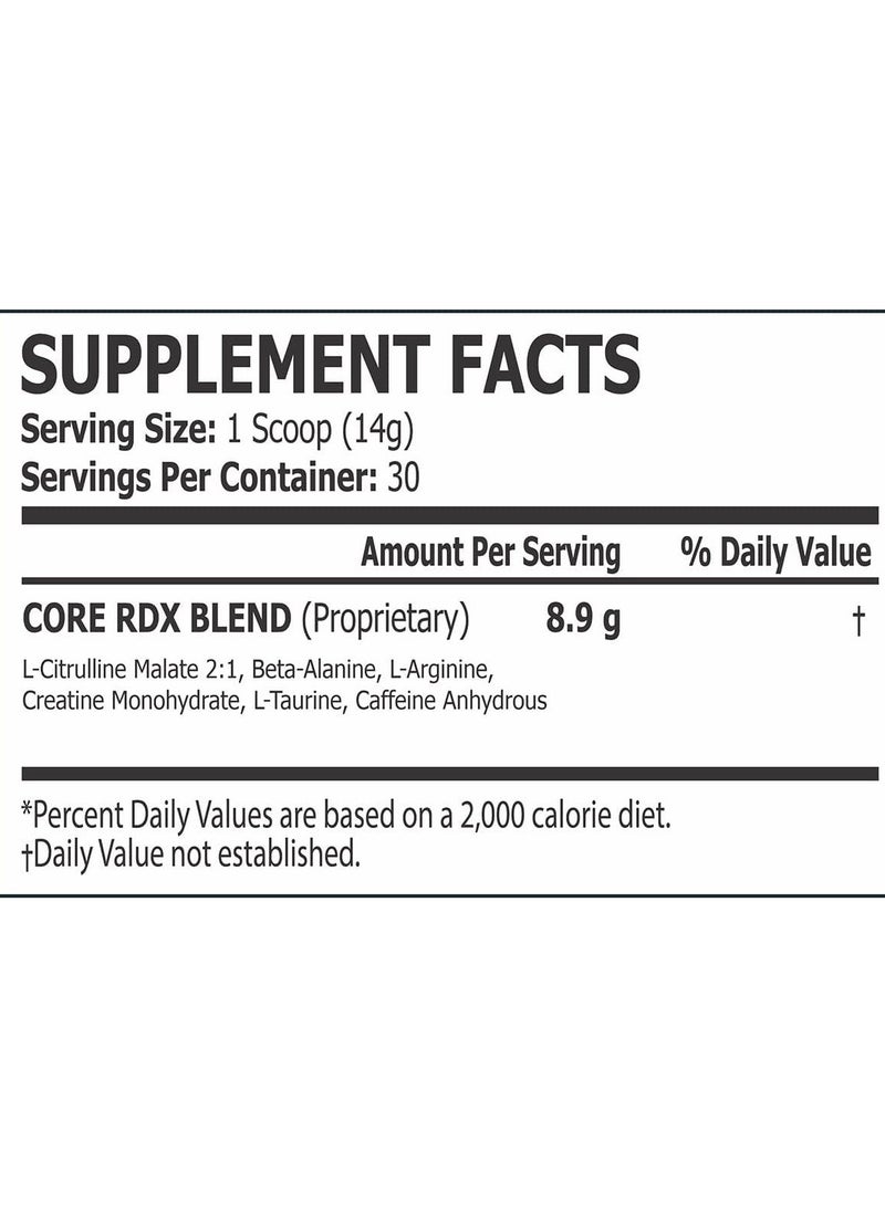 Core Champs RDX Pre-workout Lemon Lime Flavor 420g