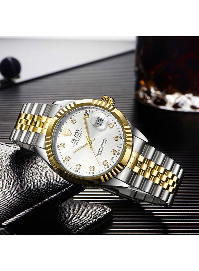 Men's Water Resistant Stainless Steel Analog Watch 629 001