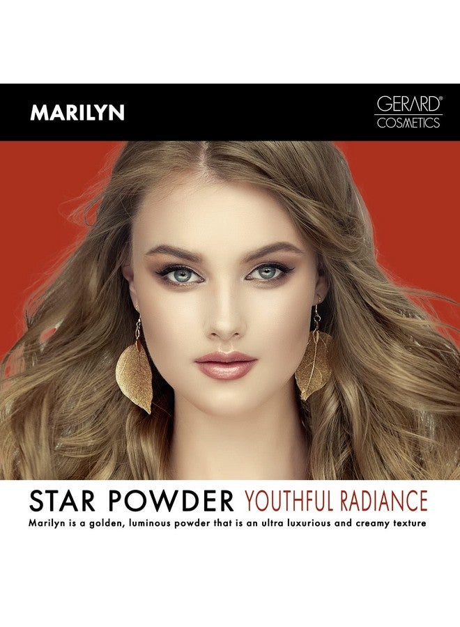 Star Powder Highlighter Marilyn Gold Mineral Highlighter Makeup For Glowing Skin Professional Facial Luminizer Cruelty Free Made In The Usa