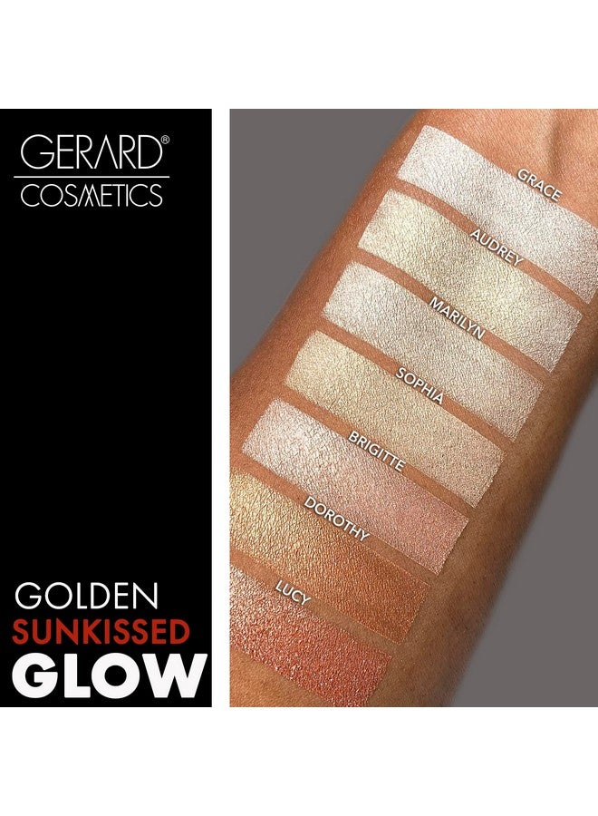 Star Powder Highlighter Marilyn Gold Mineral Highlighter Makeup For Glowing Skin Professional Facial Luminizer Cruelty Free Made In The Usa