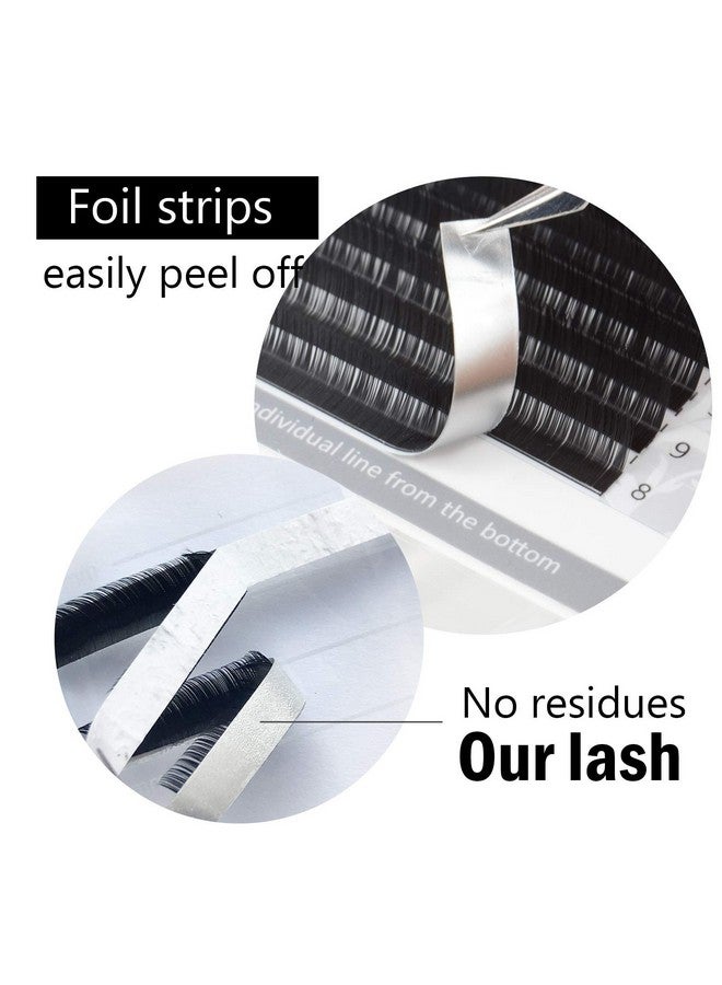 Eyelash Extensions Individual Lashes 0.07 N (M) Curl 715Mm Mix Faux Mink Classic Volume 16 Rows Soft Natural