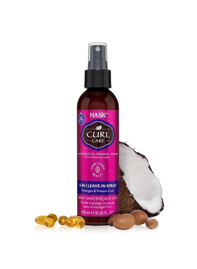 Curl Care 5In1 Leavein Spray Conditioner For Curly Hair Types Vegan Formula Cruelty Free Color Safe Glutenfree Sulfatefree Parabenfree