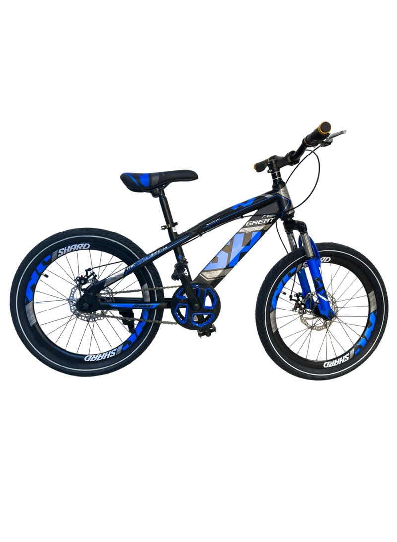 Shard Great Mountain bike 20 inches single speed Blue/black