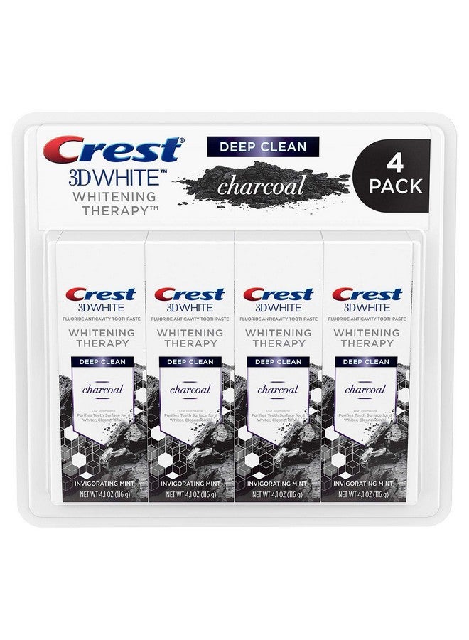 Deep Stain Remover Whitening Toothpaste + Charcoal Infused Flosser Tip Toothbrush 5.2 Ounce