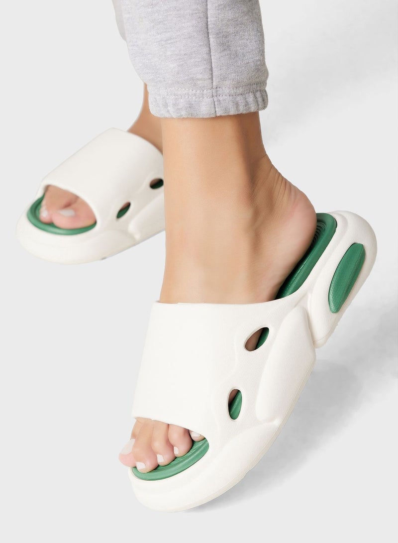 Chunky Colorblock Slides