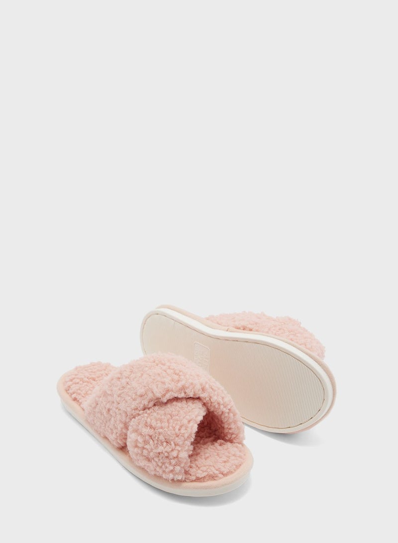 Teddy Crossover Ladies Slipper