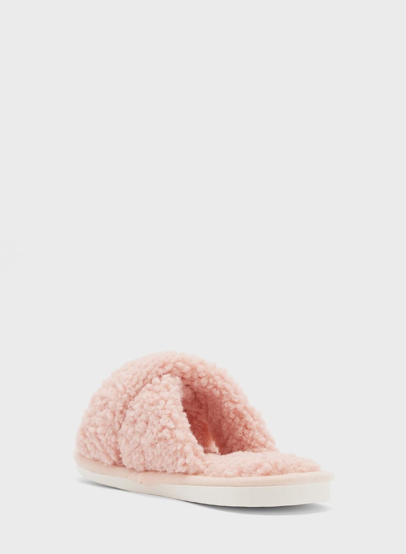 Teddy Crossover Ladies Slipper