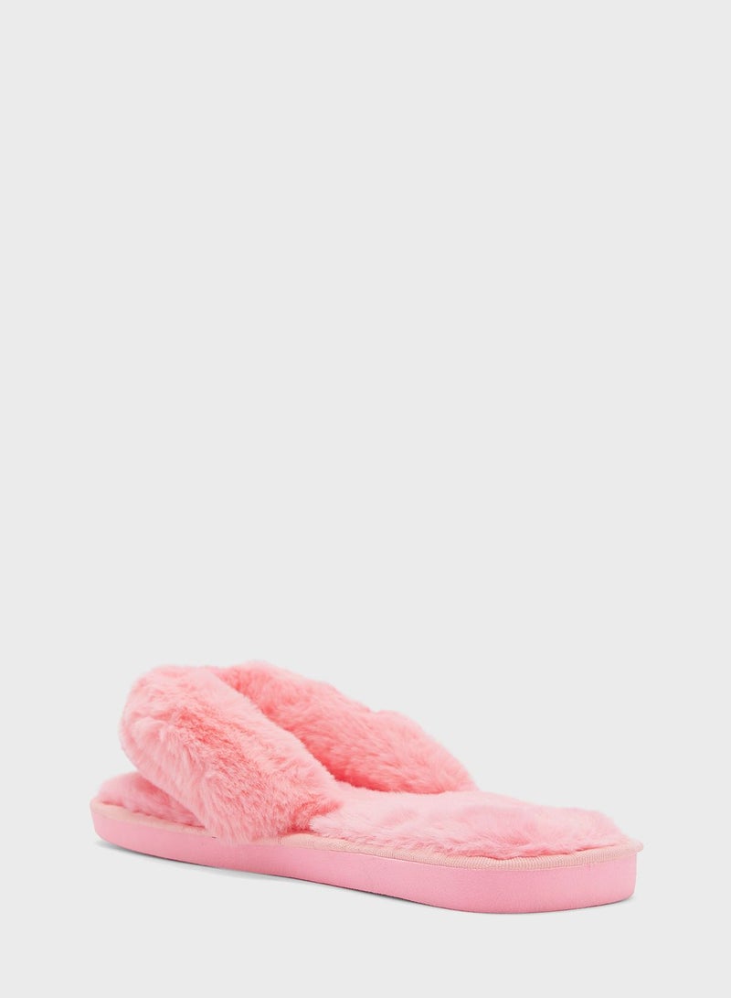 Fluffy Thong Slipper